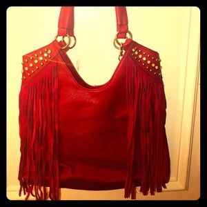 Red Fringe Bag